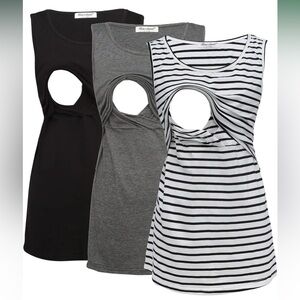 Bearsland Nursing Tank Tops (3), Size XXL